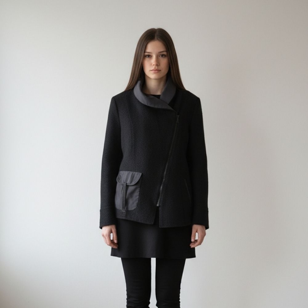 Vintage Made In France Motys Collection Wool Bomber Jacket